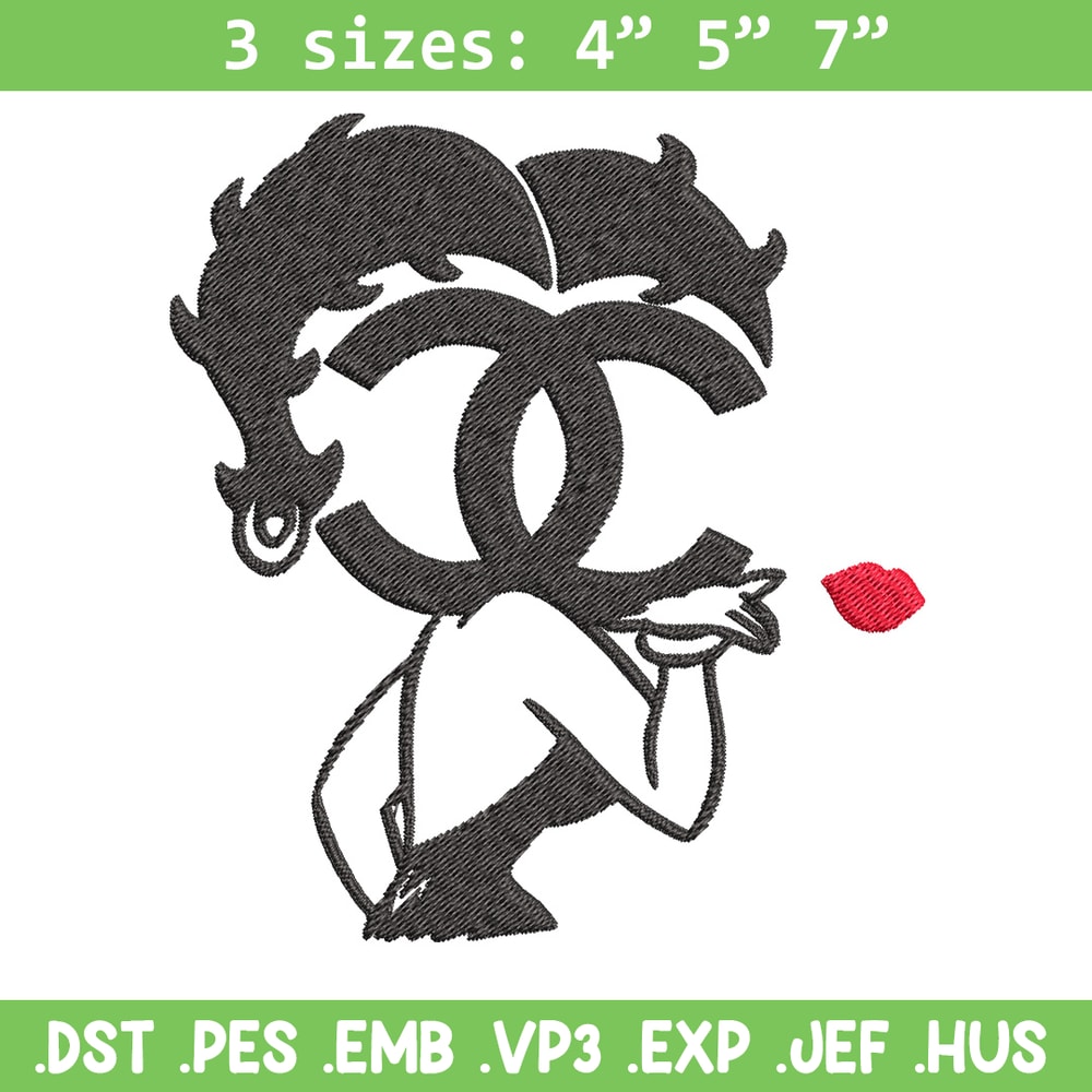 Cartoon girl gucci Embroidery Design, Gucci Embroidery, Brand Embroidery, Embroidery File, Logo shirt, Digital download.jpg