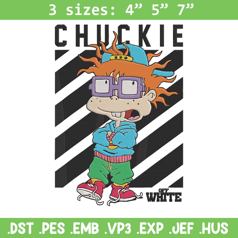 Chuckie Finster Embroidery Design, Rugrats Embroidery, Embroidery File, Anime Embroidery, Anime shirt,Digital download..jpg
