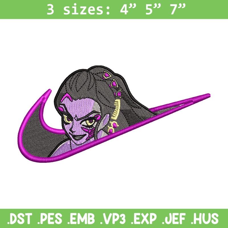 Daki nike embroidery design, Kimetsu no Yaiba embroidery, nike design, anime design, anime shirt, Digital download.jpg