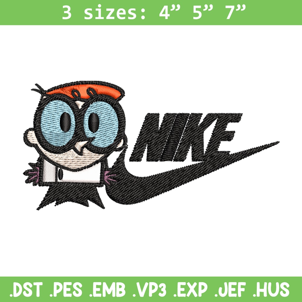 Dexter cartoon Nike Embroidery design, Dexter cartoon Embroidery, Nike design, Embroidery file, Instant download..jpg