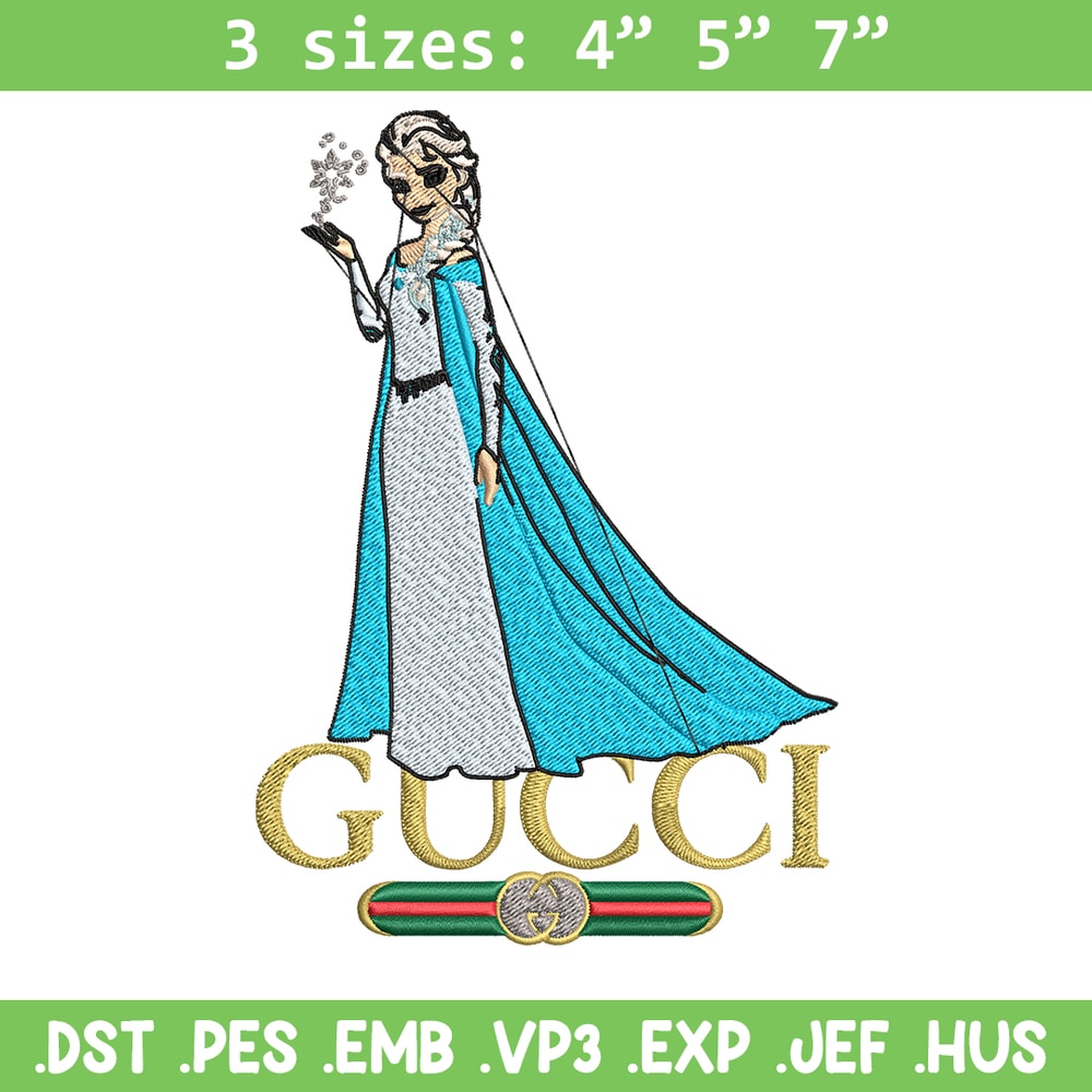 Elsa Gucci logo Embroidery design, Elsa Gucci logo Embroidery, cartoon design, Embroidery File, Digital download..jpg