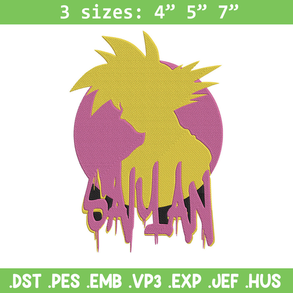 Goku circle Embroidery Design, Dragonball Embroidery, Embroidery File, Anime Embroidery, Anime shirt, Digital download.jpg