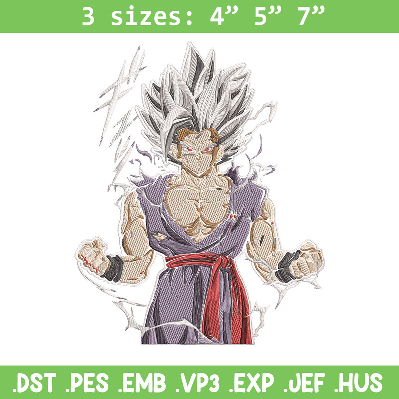 Goku Ultra form Embroidery Design, Dragonball Embroidery, Embroidery File, Anime Embroidery,Anime shirt,Digital download.jpg