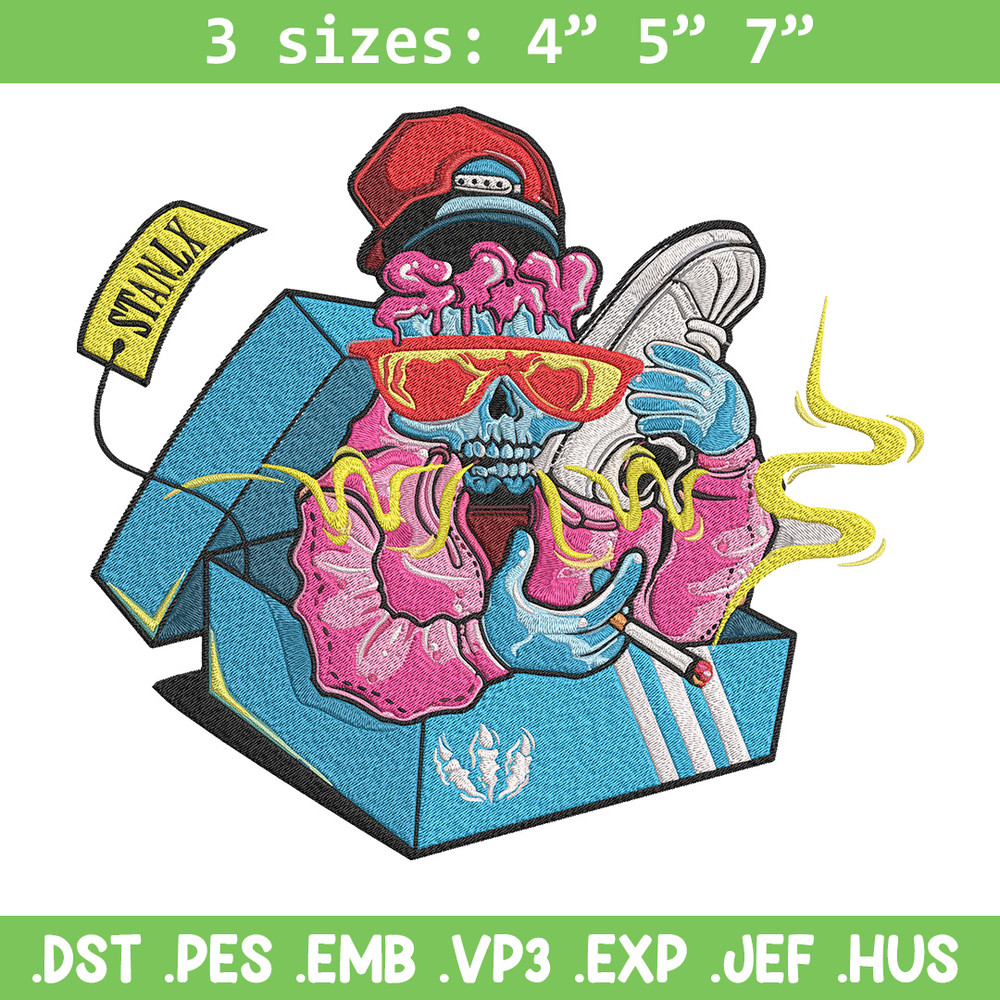 Graffiti skull Embroidery Design, Graffiti Embroidery, Embroidery File, Anime Embroidery, Anime shirt, Digital download.jpg