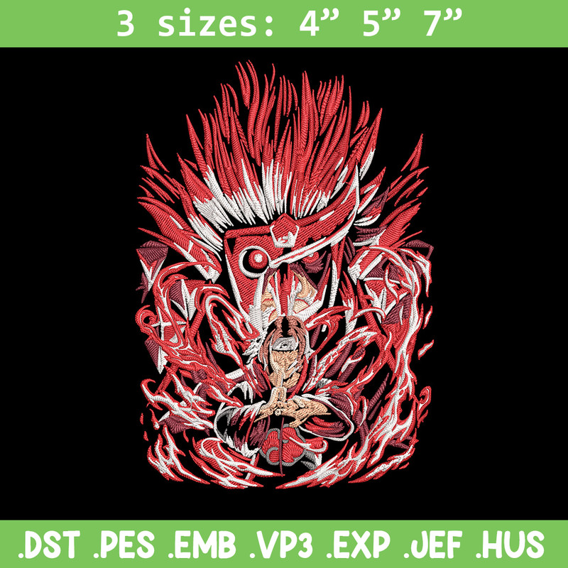 Itachi Poster Embroidery Design, Naruto Embroidery, Embroidery File, Anime Embroidery,Anime shirt, Digital download..jpg