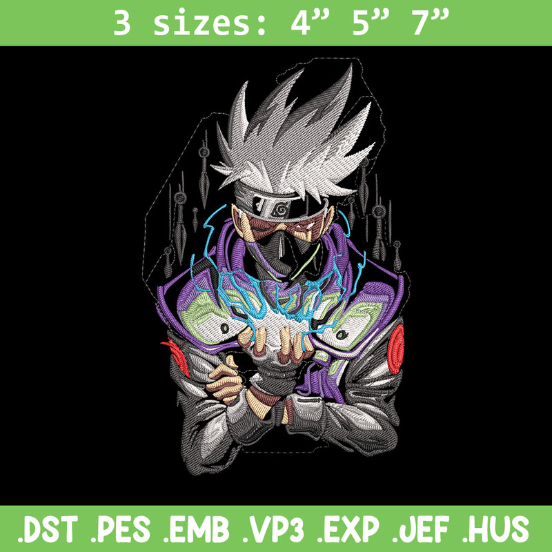 Kakashi Poster Embroidery Design, Naruto Embroidery, Embroidery File, Anime Embroidery,Anime shirt, Digital download.jpg