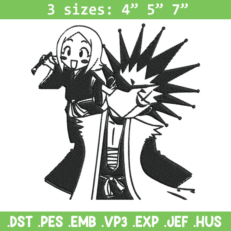 Kenpachi chibi Embroidery Design, Bleach Embroidery, Embroidery File, Anime Embroidery, Anime shirt, Digital download.jpg