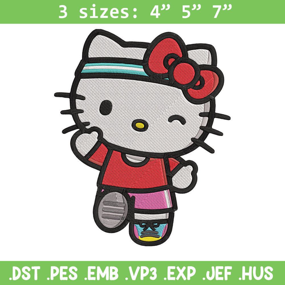Kitty cute Embroidery Design, Hello kitty Embroidery, Embroidery File, Anime Embroidery, Anime shirt, Digital download.jpg