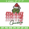 Merry Grinch logo Embroidery design, Grinch Christmas Embroidery, logo design, Embroidery File, Digital download..jpg