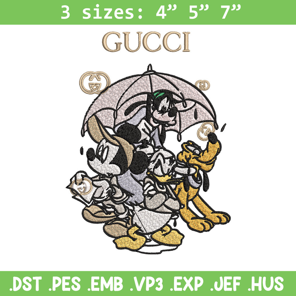 Mickey friends Embroidery Design, Gucci Embroidery, Brand Embroidery, Logo shirt, Embroidery File, Digital download.jpg