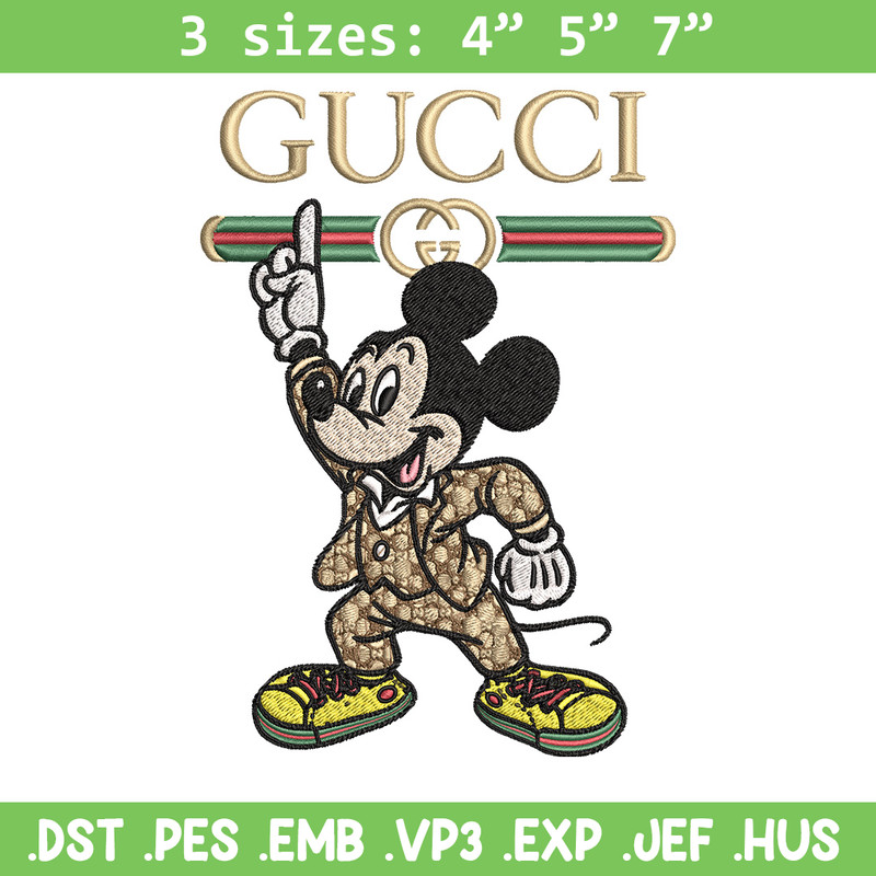 Mickey gucci Embroidery Design, Gucci Embroidery, Embroidery File,Logo shirt, Sport Embroidery, Digital download.jpg