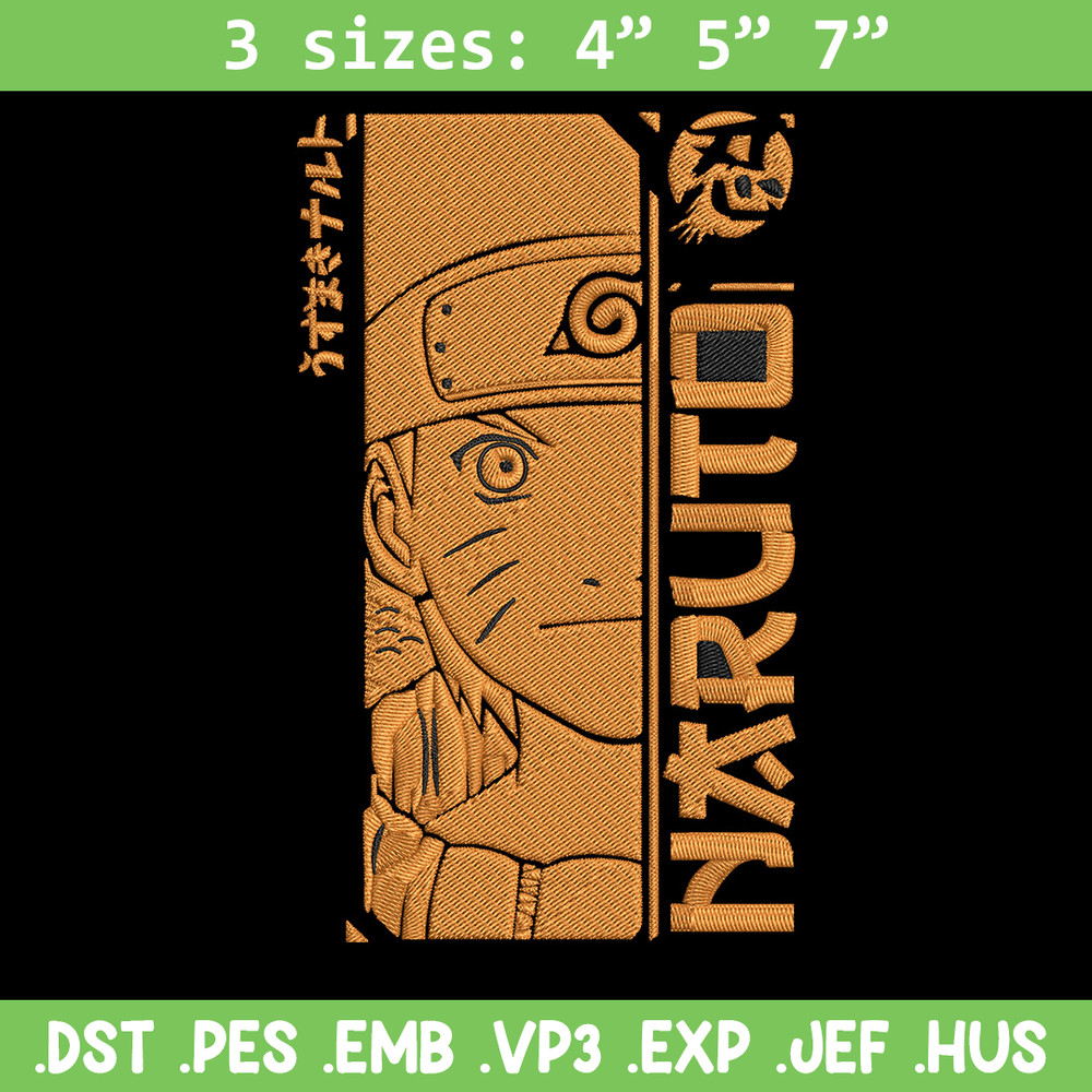 Naruto Poster Embroidery Design, Naruto Embroidery, Embroidery File,Anime Embroidery, Anime shirt, Digital download..jpg