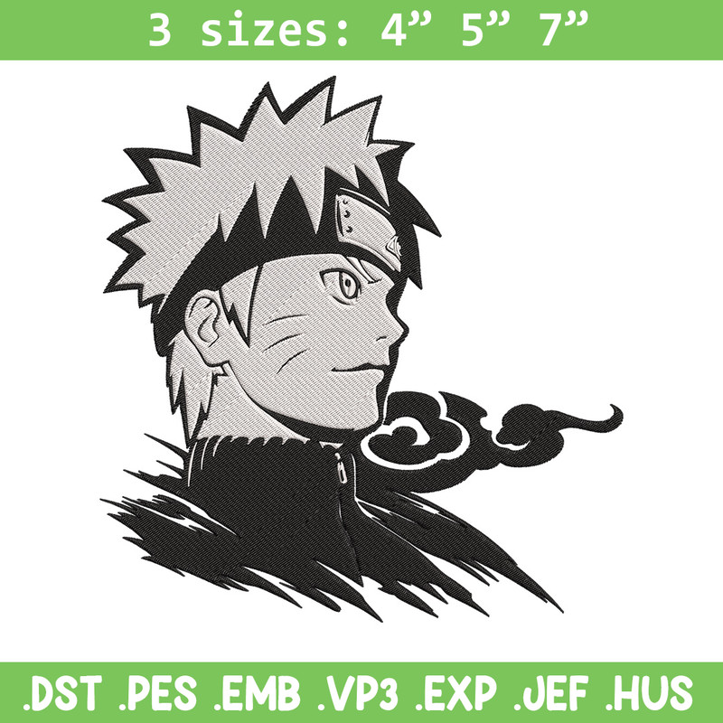 Naruto shippuden Embroidery Design, Naruto Embroidery, Embroidery File, Anime Embroidery, Anime shirt, Digital download.jpg
