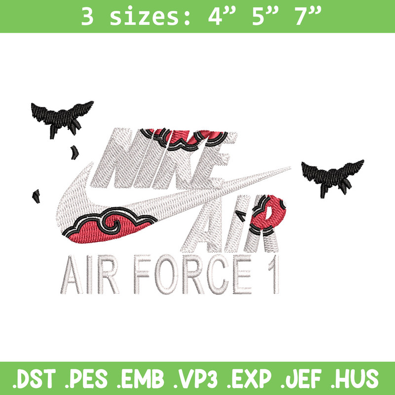 Nike itachi embroidery design, Naruto embroidery, Nike design,Embroidery file,Embroidery shirt,Digital download.jpg