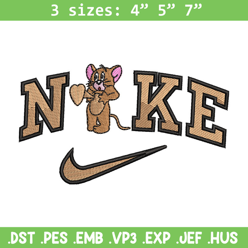 Nike jerry embroidery design, Jerry embroidery, Nike design, Embroidery shirt, Embroidery file, Digital download.jpg