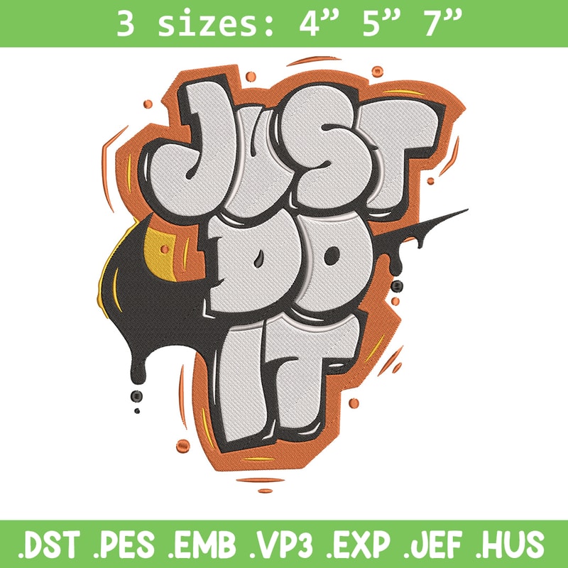 Nike just do it Embroidery Design, Logo Embroidery, Embroidery File, Nike Embroidery, Anime shirt, Digital download..jpg