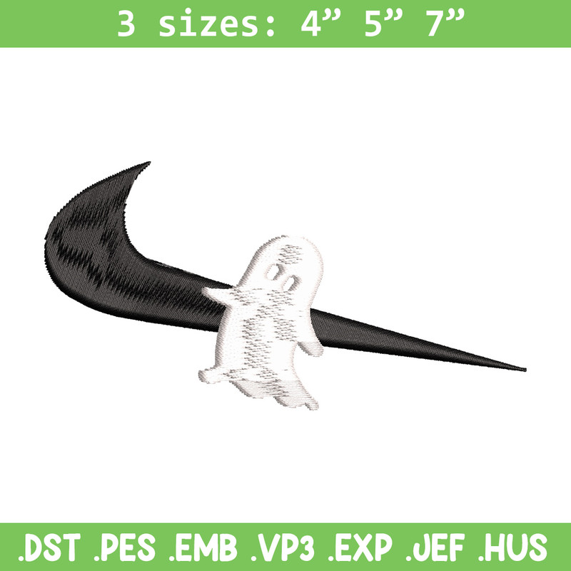 Nike x ghost embroidery design, Horror embroidery, Nike design, Embroidery shirt, Embroidery file,Digital download.jpg