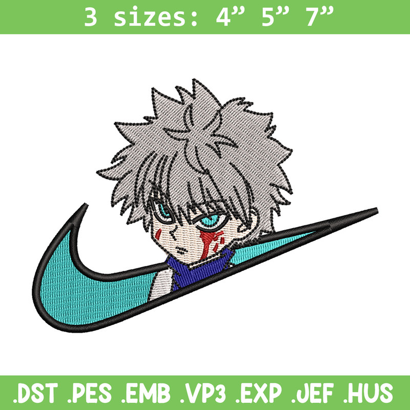 Nike x killua embroidery design, Hxh embroidery, Nike design, Embroidery shirt, Embroidery file,Digital download.jpg