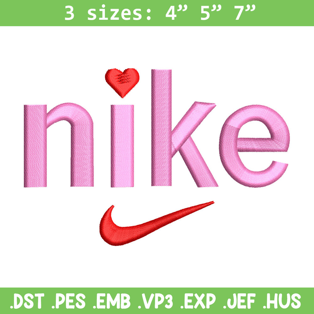 Nike x pink embroidery design, Nike embroidery, Nike design, Embroidery shirt, Embroidery file, Digital download.jpg
