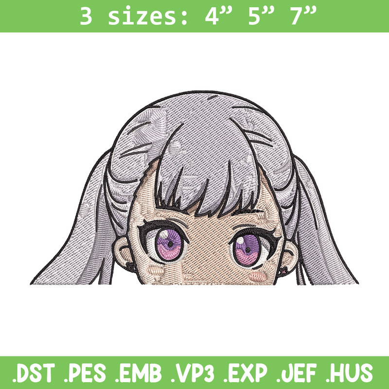 Noelle Peeker Embroidery Design, Black clover Embroidery, Embroidery File, Anime Embroidery,Anime shirt,Digital download.jpg