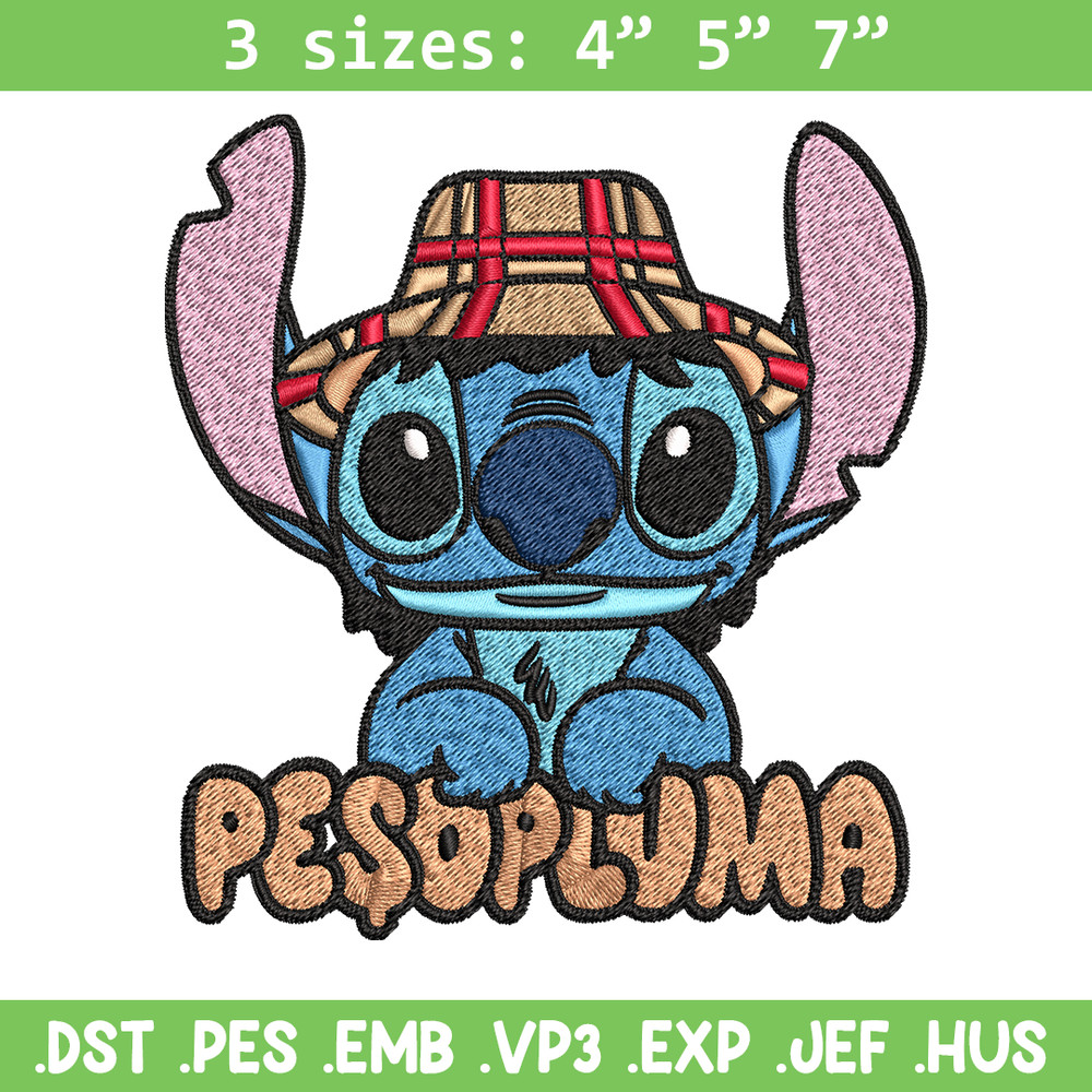 Peso Pluma Stitch Embroidery design, Peso Pluma Stitch Embroidery, cartoon design, Embroidery File, Digital download..jpg