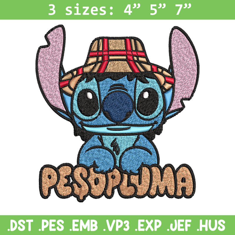 Peso Pluma Stitch Embroidery design, Peso Pluma Stitch Embroidery, cartoon design, Embroidery File, Digital download..jpg