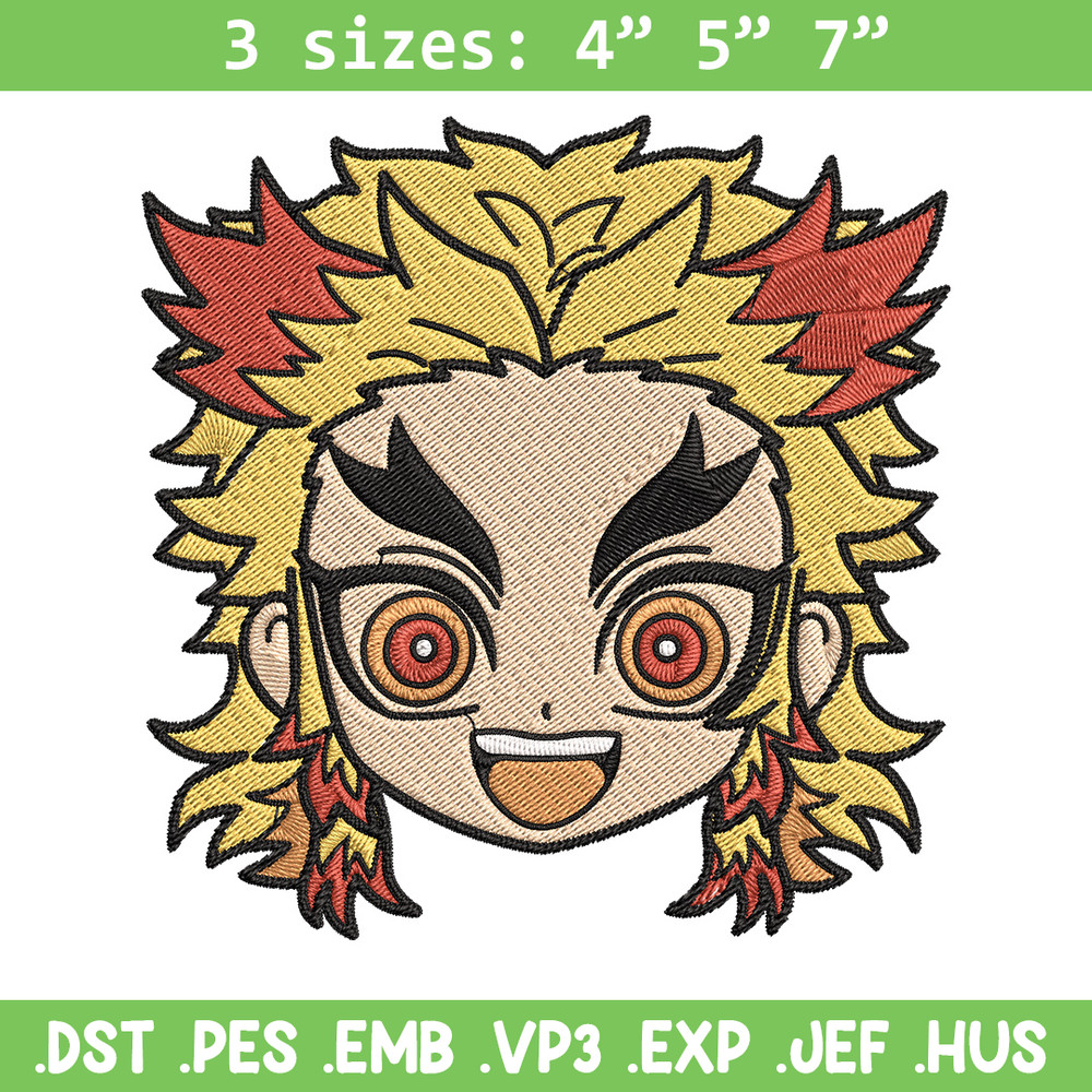 Rengoku sticker Embroidery Design, Demon slayer Embroidery, Embroidery File, Anime Embroidery, Digital download.jpg