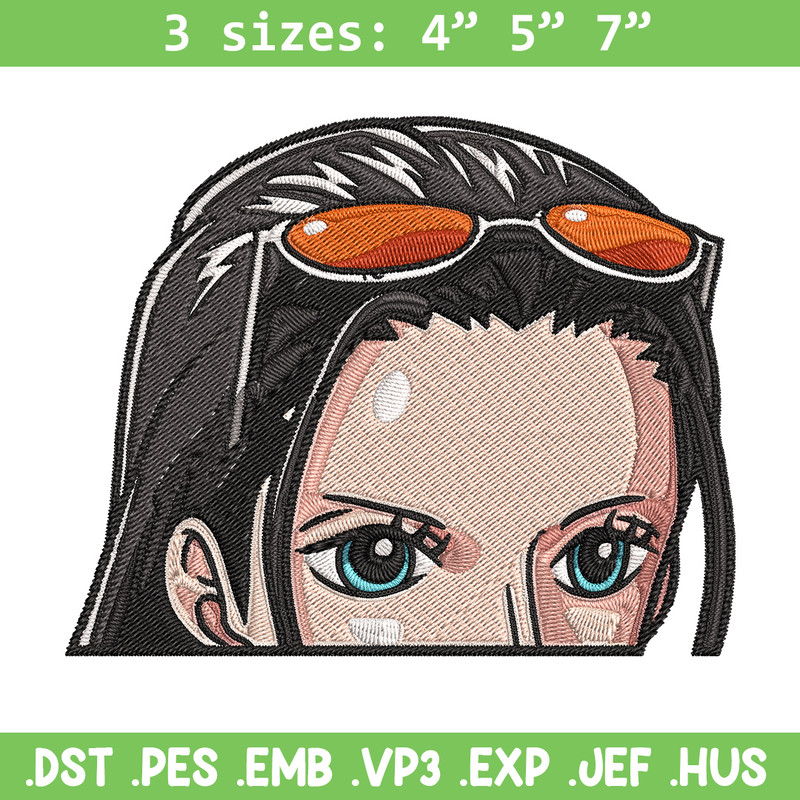 Robin Peeker Embroidery Design, One piece Embroidery, Embroidery File, Anime Embroidery, Anime shirt, Digital download.jpg