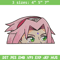 Sakura Peeker Embroidery Design, Naruto Embroidery, Embroidery File, Anime Embroidery, Anime shirt, Digital download.jpg