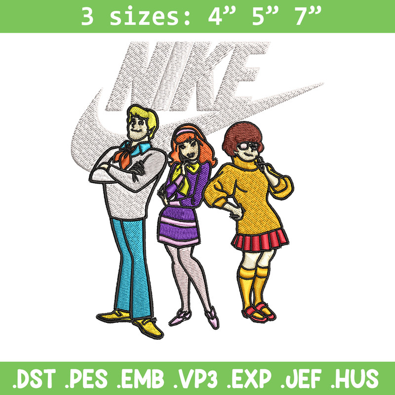 Scoopy doo Nike Embroidery design, Cartoon Embroidery, Nike design, Embroidery file, cartoon shirt, Instant download..jpg