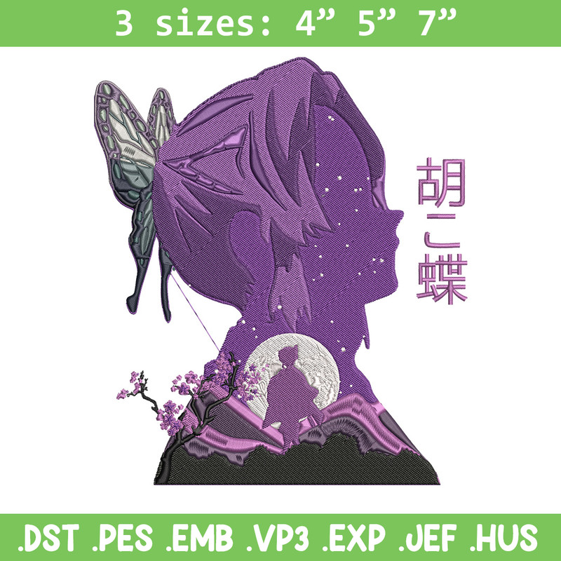 Shinobu poster Embroidery Design, Demon slayer Embroidery, Embroidery File,Anime Embroidery,Anime shirt,Digital download.jpg