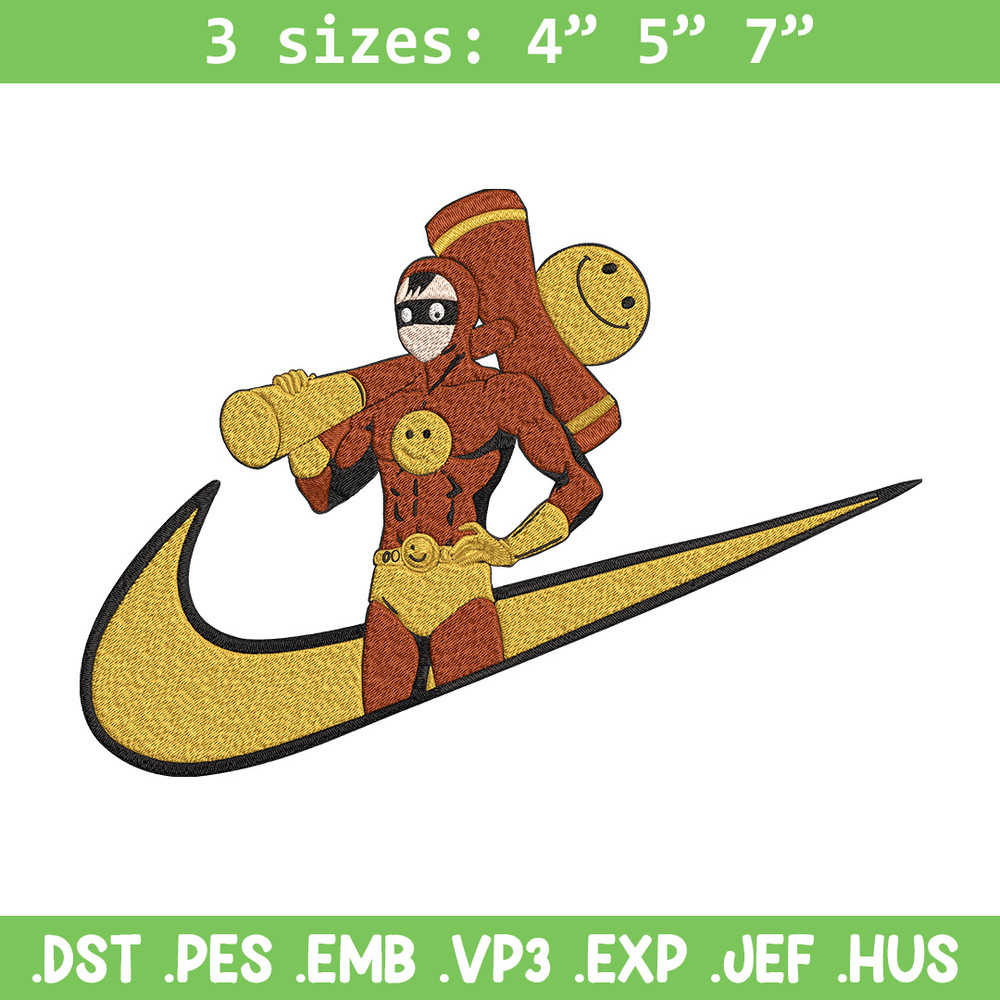 Smile Man nike Embroidery Design, One punch man Embroidery, Embroidery File,Nike Embroidery,Anime shirt,Digital download.jpg