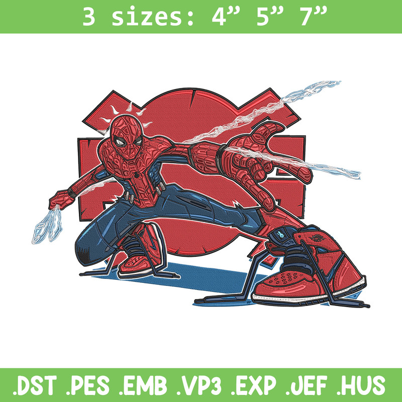 Spiderman poster Embroidery Design, Spiderman Embroidery, Embroidery File, Anime Embroidery,Anime shirt,Digital download.jpg