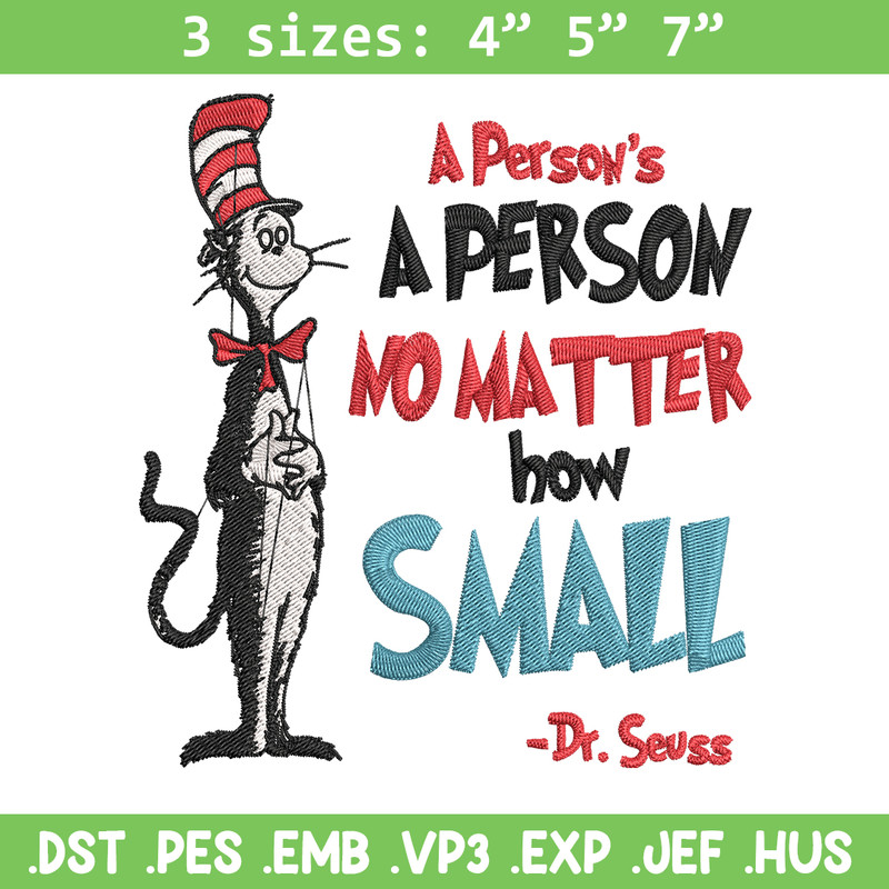 A person's no matter how small Dr Seuss Embroidery Design, Dr Seuss Embroidery, Embroidery File, Digital download..jpg