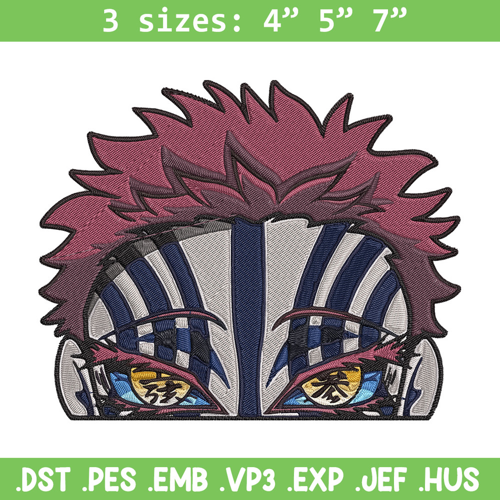 Akaza Embroidery Design, Demon slayer Embroidery, Embroidery File, Anime Embroidery, Anime shirt, Digital download.jpg