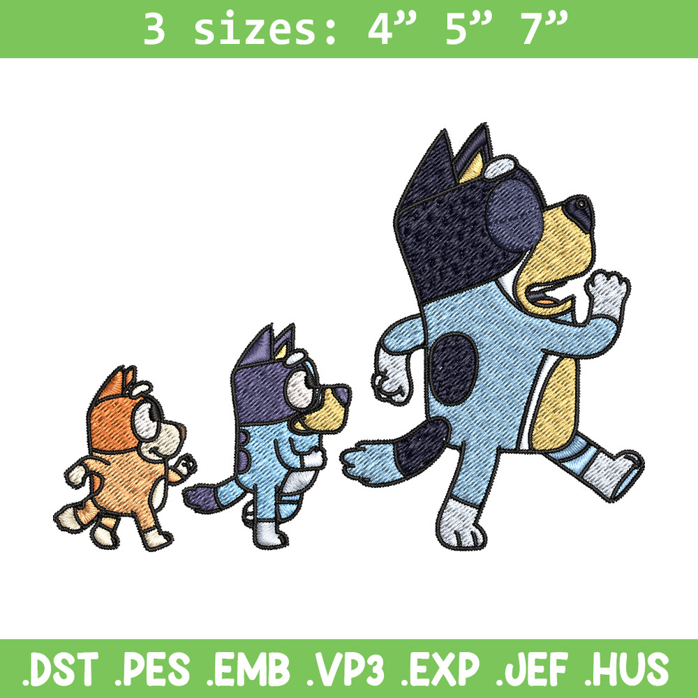 Bluey bingo and dad Embroidery, Bluey Embroidery, Embroidery File, cartoon design, cartoon shirt, Digital download..jpg