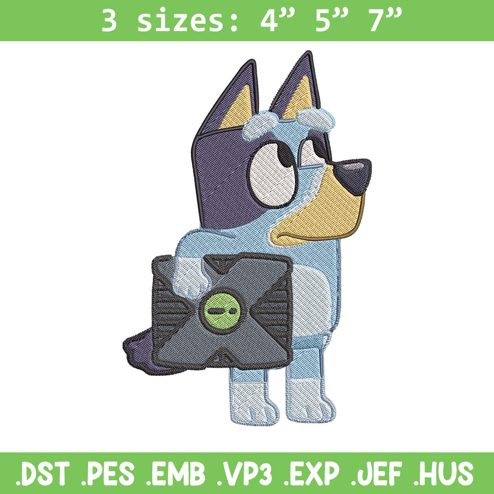 Bluey cartoon Embroidery, Bluey Embroidery, Embroidery File, cartoon design, cartoon shirt, Digital download..jpg