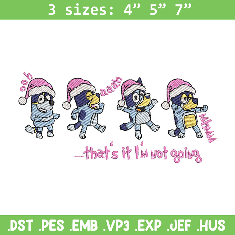 Bluey dance embroidery design, Bluey embroidery, Chrismas design, Embroidery file, Embroidery shirt,Digital download.jpg