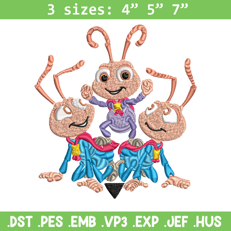 Bug's Life logo Embroidery design, Bug's Life logo Embroidery, cartoon design, Embroidery File, Digital download..jpg