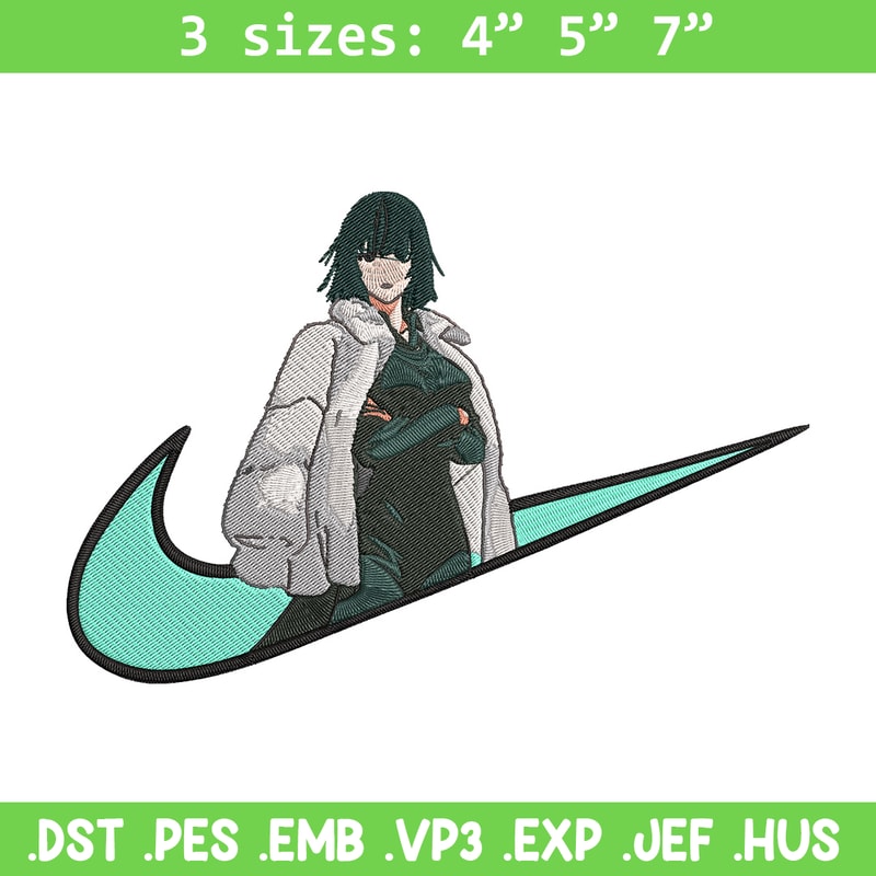 Fubuki nike Embroidery Design,One punch man Embroidery, Embroidery File, Nike Embroidery,Anime shirt,Digital download.jpg