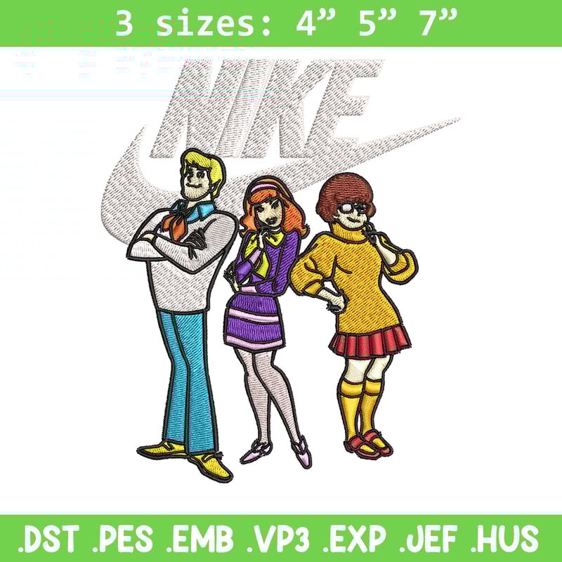 Scoopy doo Nike Embroidery design, Cartoon Embroidery, Nike design, Embroidery file, cartoon shirt, Instant download..jpg