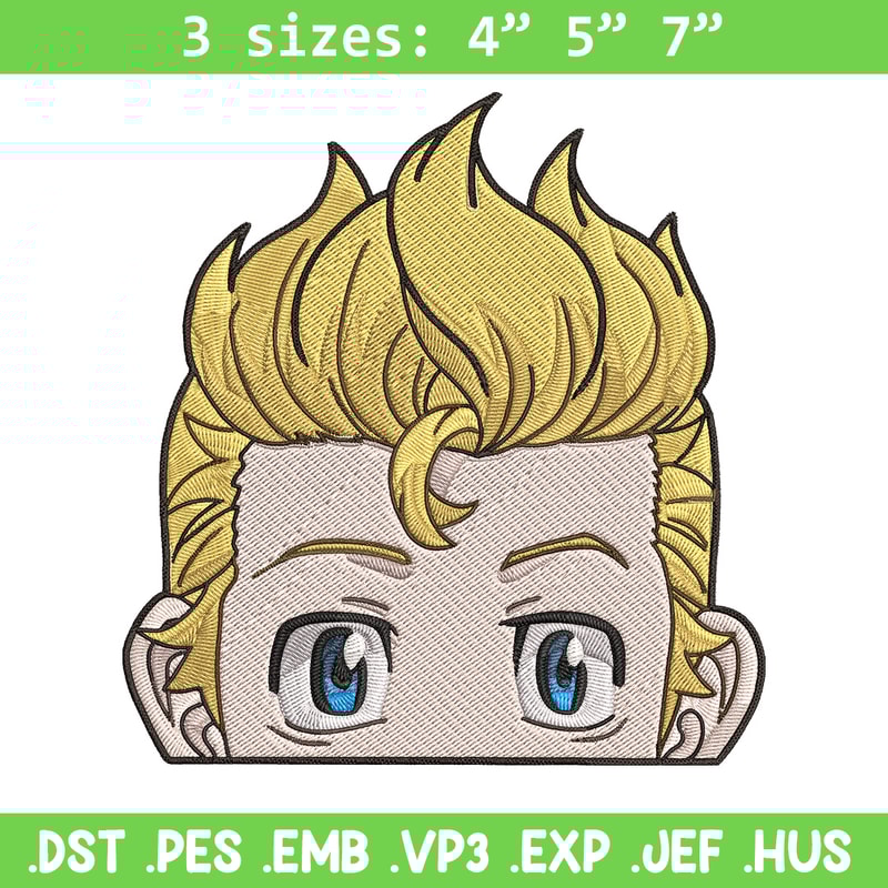 Takemichi Embroidery Design, Tokyo Revengers Embroidery, Embroidery File, Anime Embroidery,Anime shirt, Digital download.jpg