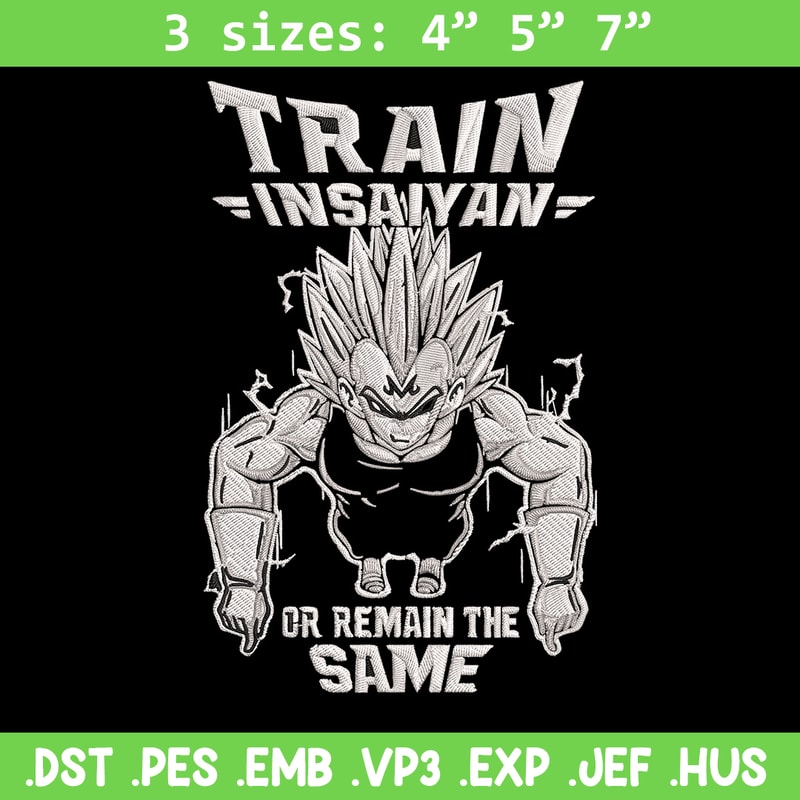 Train in saiyan Embroidery Design, Dragonball Embroidery,Embroidery File, Anime Embroidery, Anime shirt,Digital download.jpg
