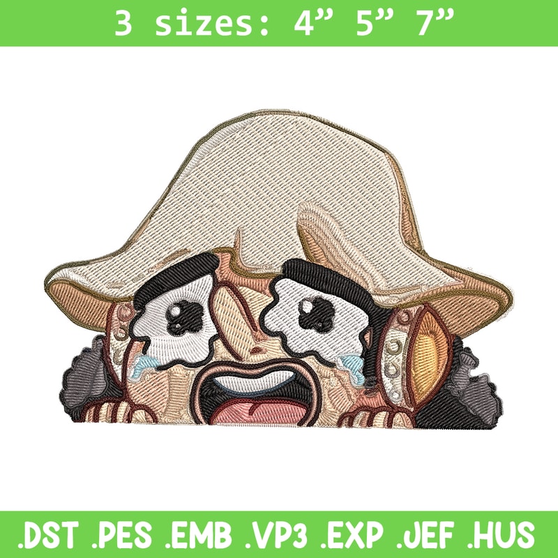 Usopp chibi Embroidery Design, One piece Embroidery, Embroidery File, Anime Embroidery, Anime shirt, Digital download.jpg
