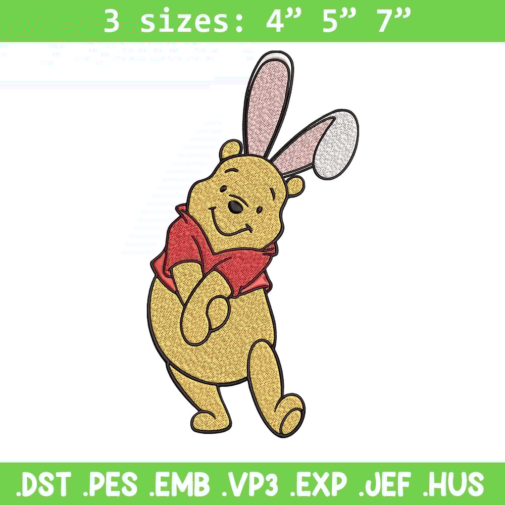 Winnie The Pooh Embroidery design, Winnie The Pooh Embroidery, Embroidery File, cartoon design, Digital download..jpg