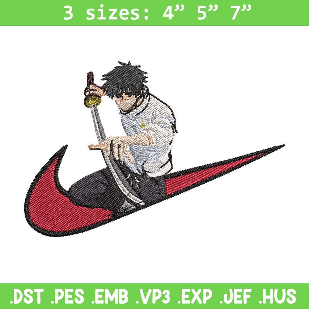Yuuta x nike Embroidery Design, Jujutsu Embroidery, Embroidery File, Nike Embroidery, Anime shirt, Digital download.jpg