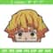 Zenitsu Peeker Embroidery Design, Demon slayer Embroidery, Embroidery File, Anime Embroidery,Anime shirt,Digital download.jpg
