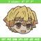 Zenitsu sticker Embroidery Design, Demon slayer Embroidery, Embroidery File, Anime Embroidery, Digital download.jpg