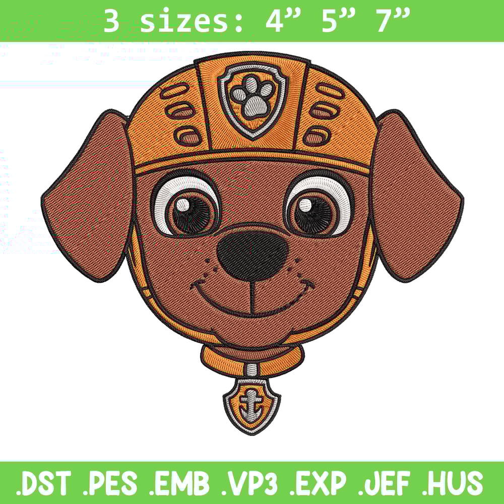 Zuma dog Embroidery Design, Paw Patrol Embroidery, Embroidery File, Anime Embroidery, Anime shirt, Digital download.jpg