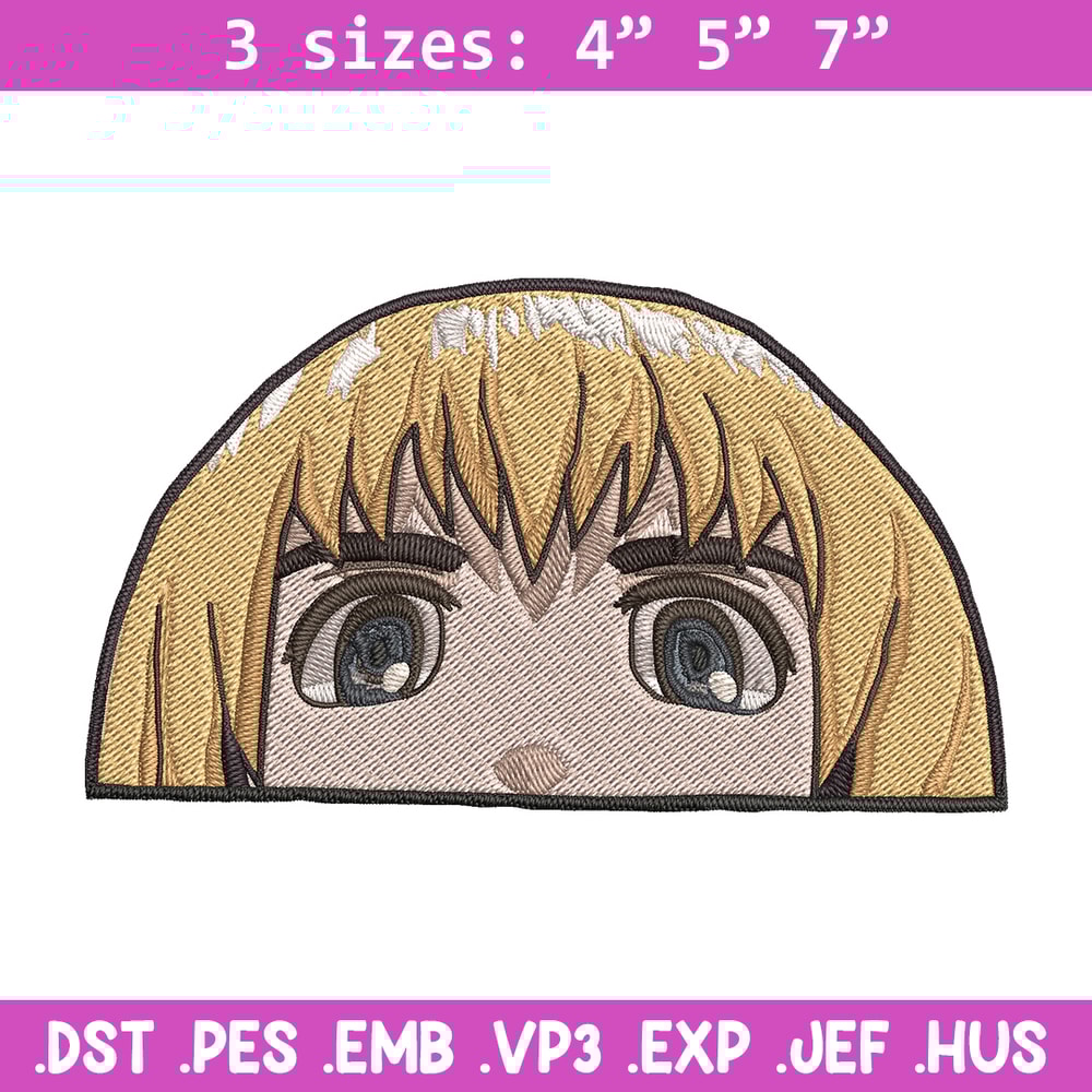 Armin Peeker Embroidery Design, Aot Embroidery, Embroidery File, Anime Embroidery, Anime shirt, Digital download.jpg